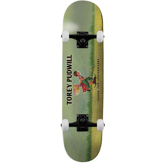 Thank You Torey Pudwill Doing Thangs Complete Skateboard Multi 8.25"
