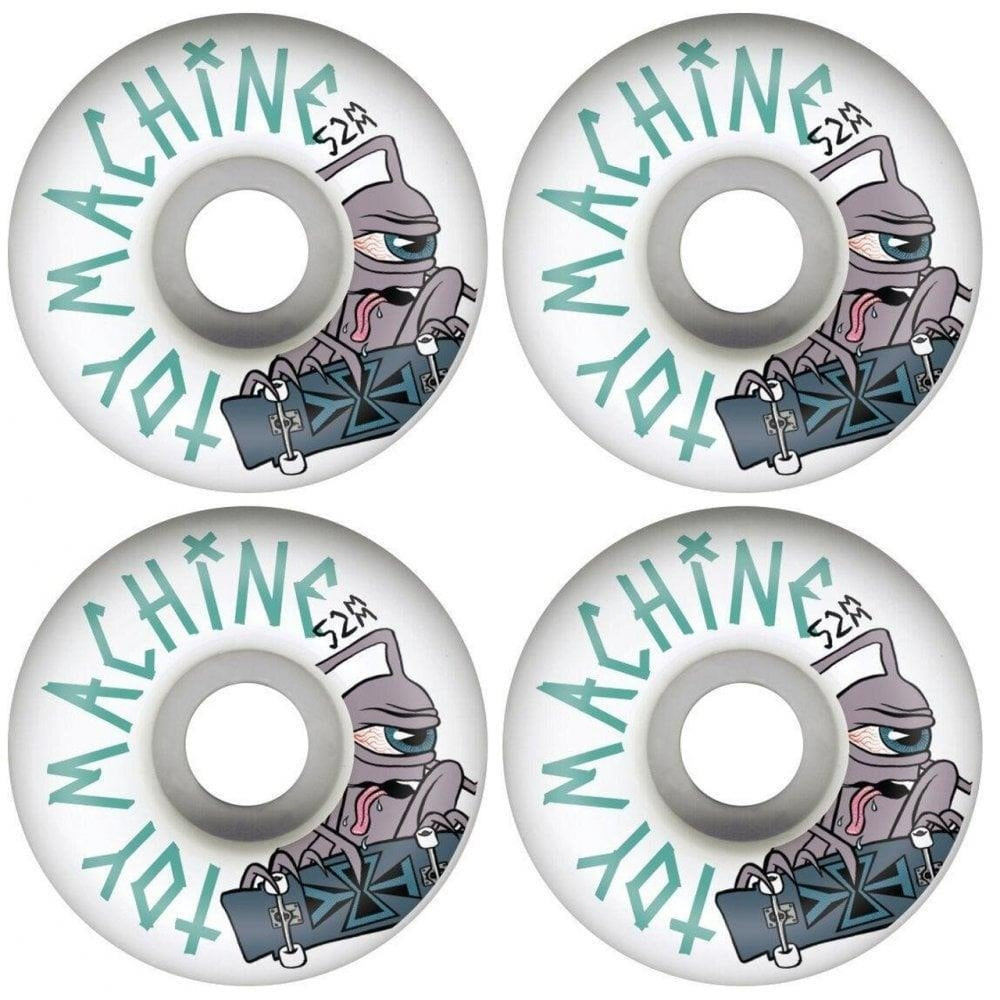Toy Machine Sect Skater Skateboard Wheels 100a White 52mm