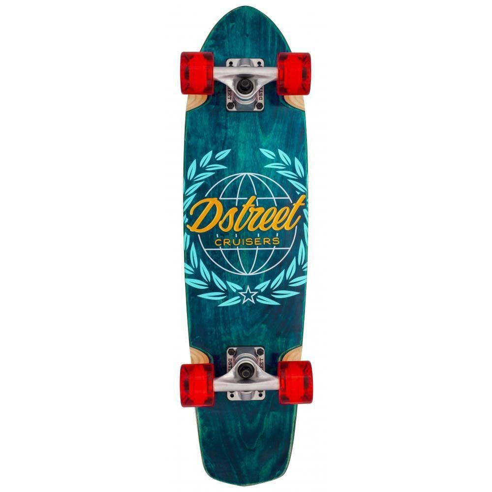 D Street Cruiser Atlas Factory Complete Skateboard Blue 28"