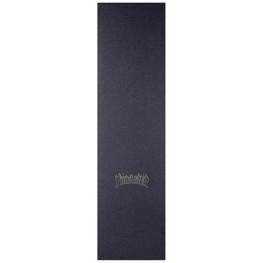 MOB Graphic Skateboard Griptape LaserCut Thrasher Flame Black 9"
