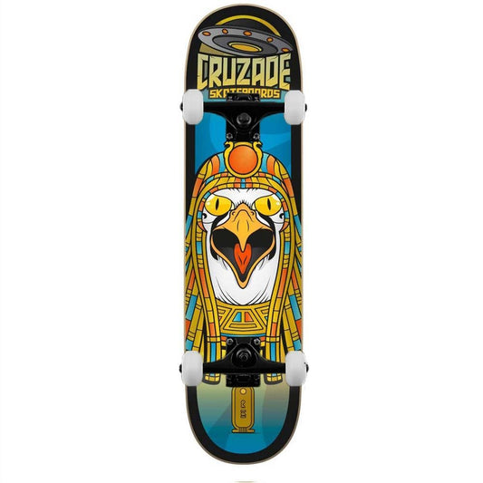 Cruzade Conspiracy Ra Complete Skateboard Blue 8"