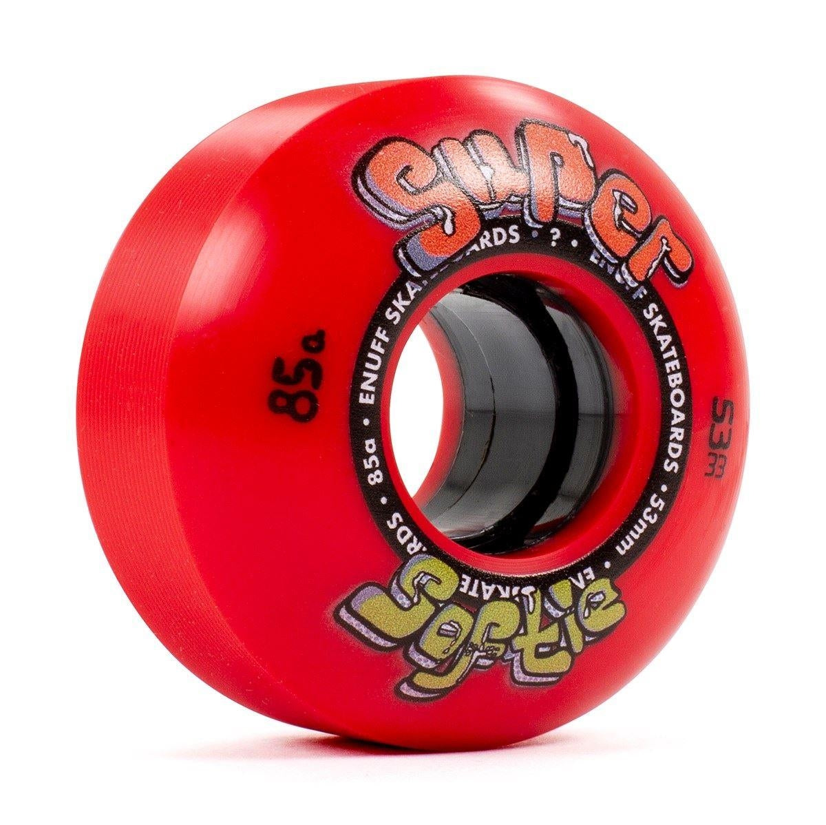 Enuff Super Softie Skateboard Wheels Red 53mm