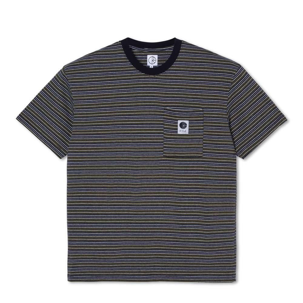 Polar Stripe Pocket T-Shirt Black Green