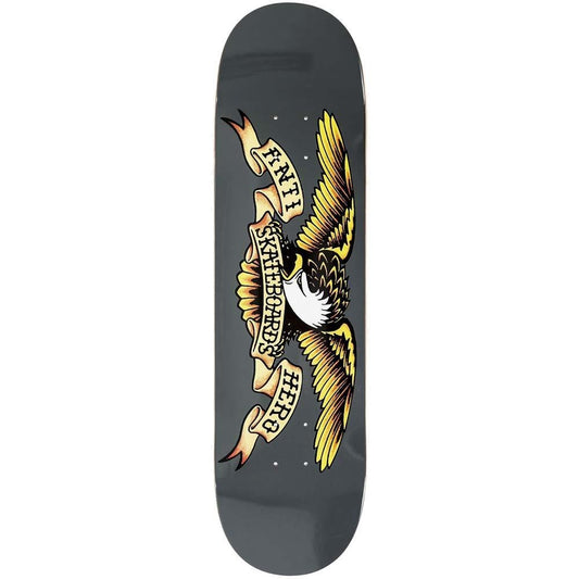 Anti Hero Classic Eagle Larger Skateboard Deck Grey 8.25"