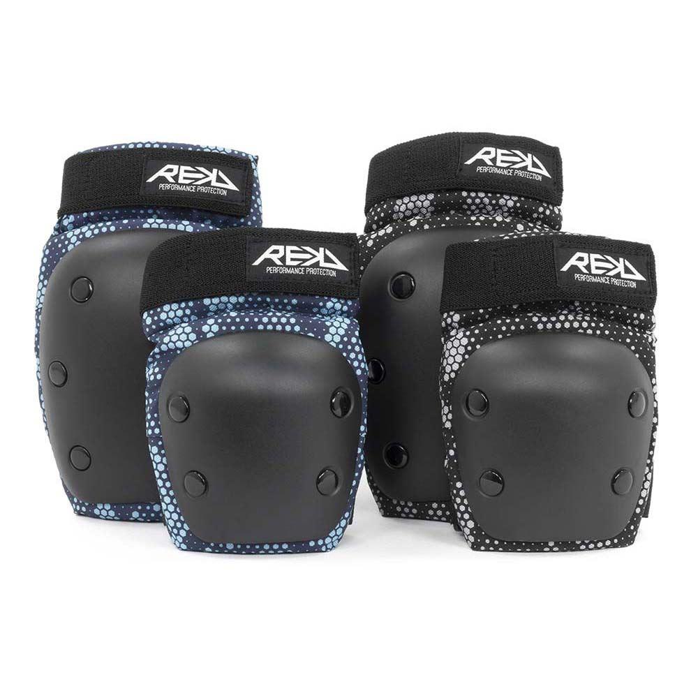 REKD Youth Heavy Duty Double Pad Set Black/Blue