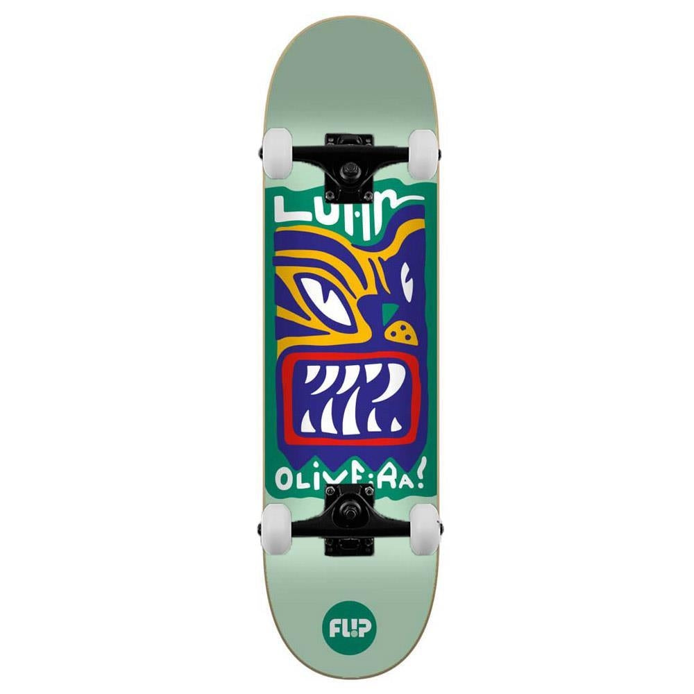 Flip Luan Block Complete Skateboard White 8.13"