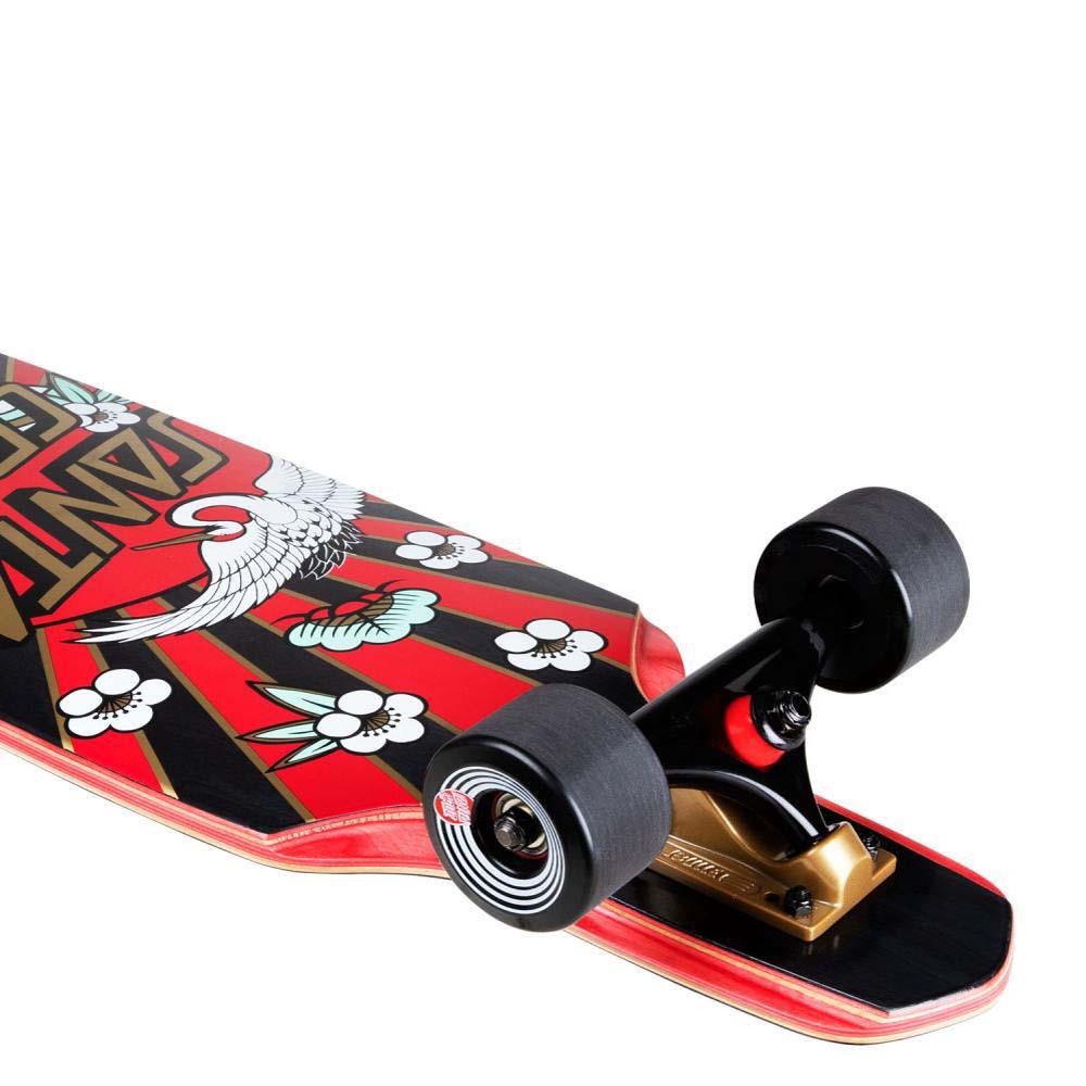 Santa Cruzer Factory Complete Skateboard Crane Dot Drop Down Multi 9.5"