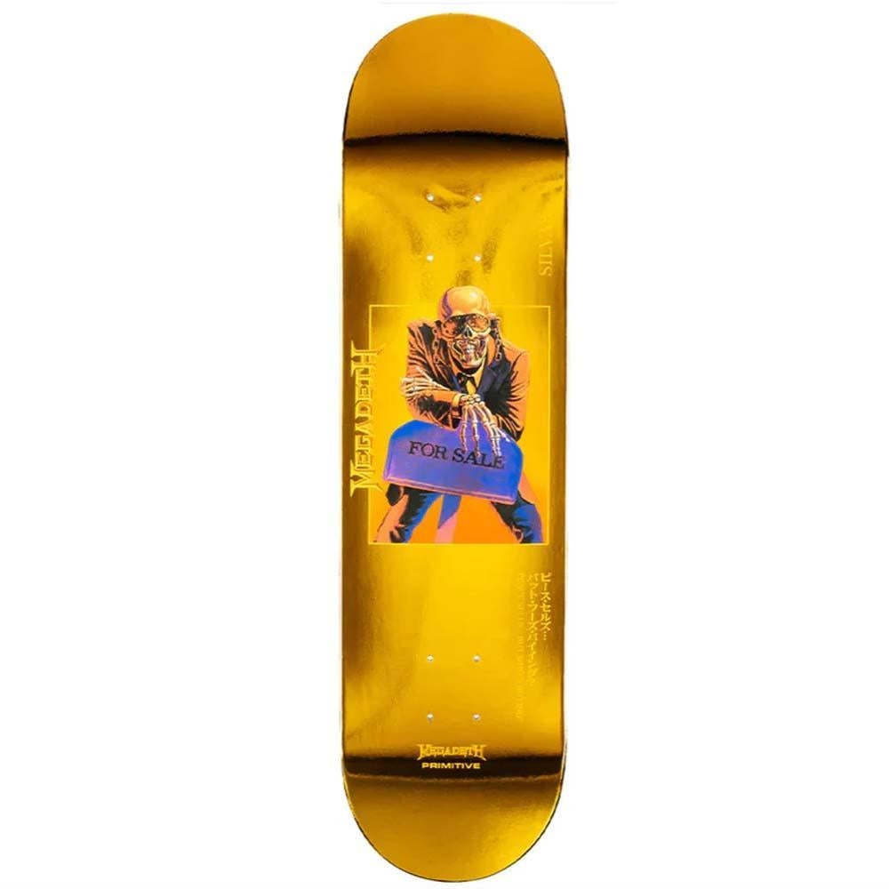 Primitive Silvas Peace Sells Skateboard Deck Gold 8.125"