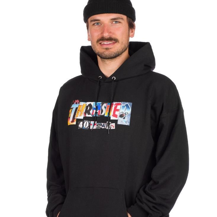 Thrasher 40th Anniversary Hooded Sweatshirt Black