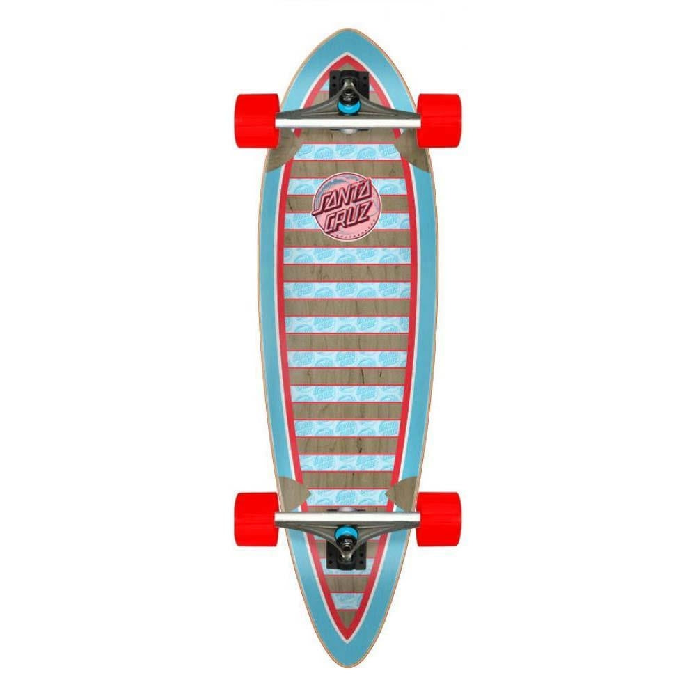 Santa Cruzer Factory Complete Cruiser Skateboard Decoder Wave Pintail Multi 33"