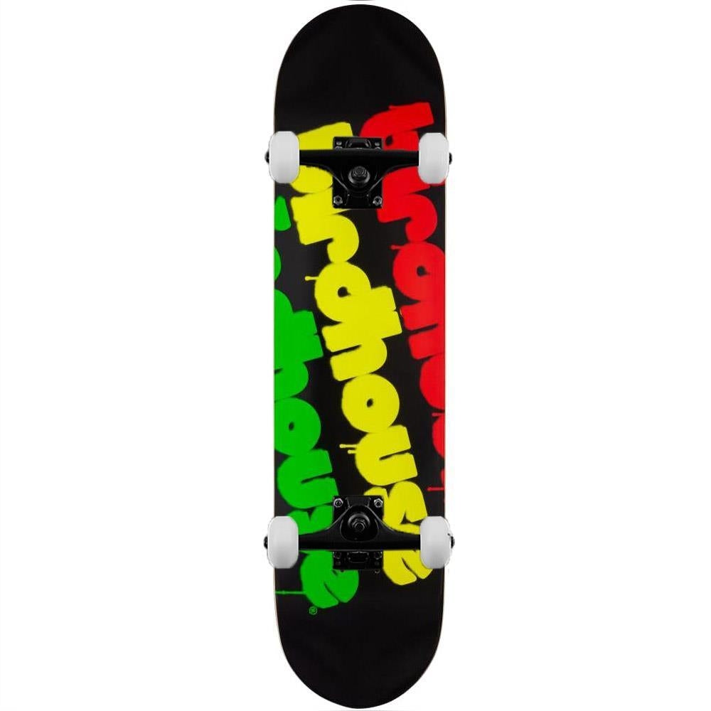 Birdhouse Skateboards Triple Stack Complete Skateboard Rasta 8"