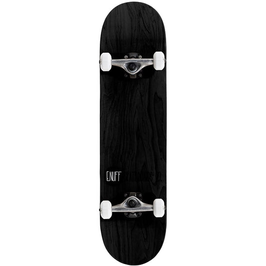 Enuff Logo Stain Factory Complete Skateboard Black 8"