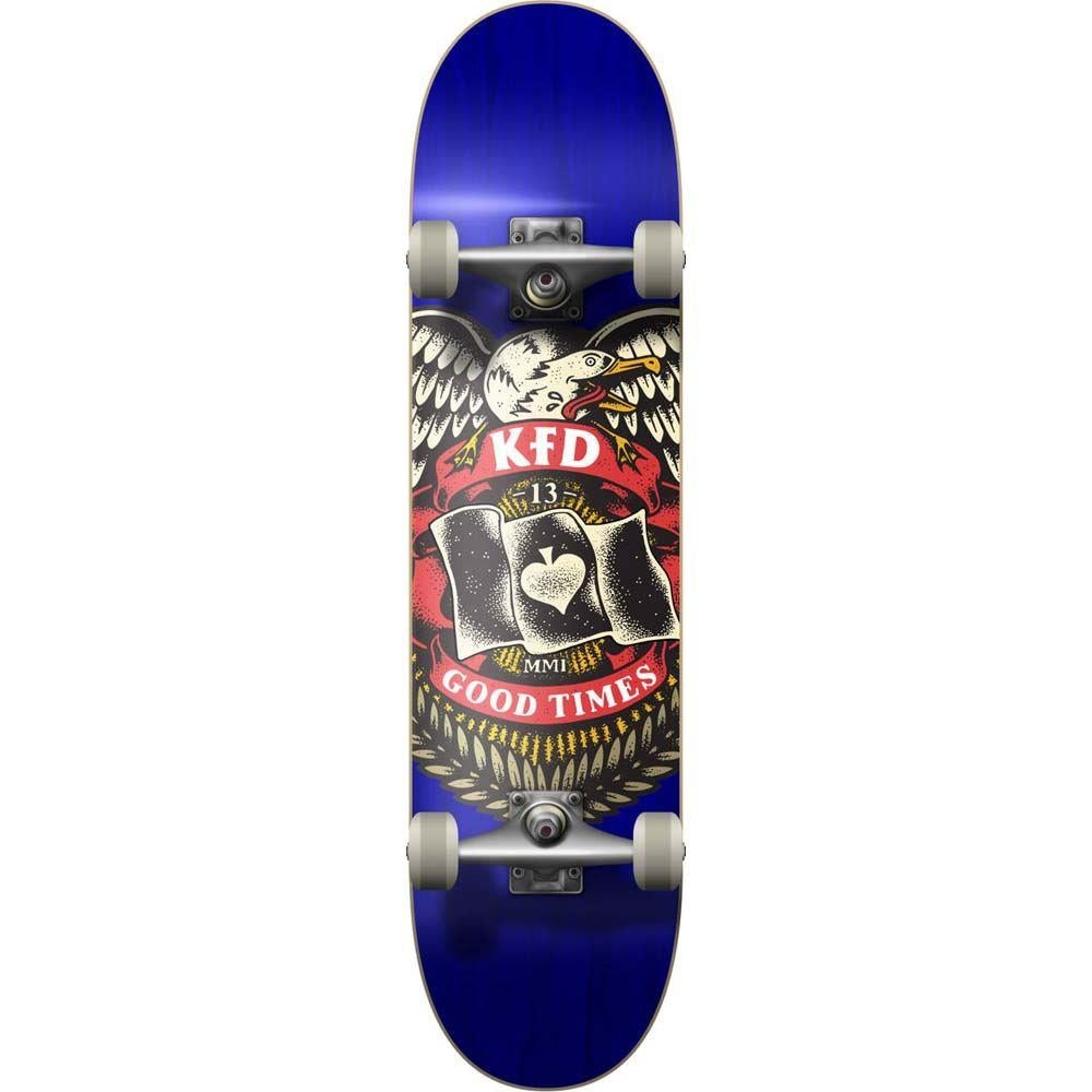 KFD 2020 Badge Young Guns Complete Skateboard Navy 7.75"