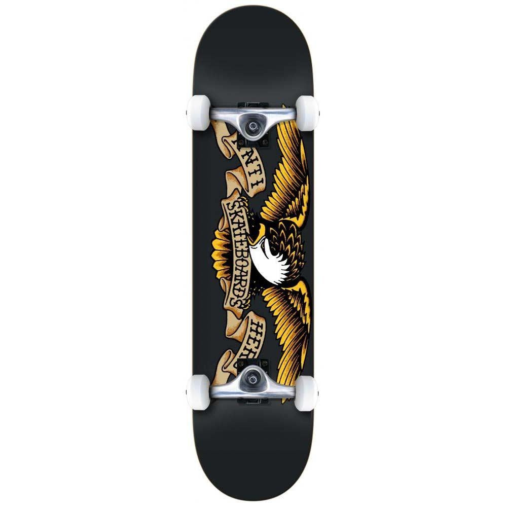 Anti Hero Classic Eagle XL Factory Complete Skateboard Black 8.25"