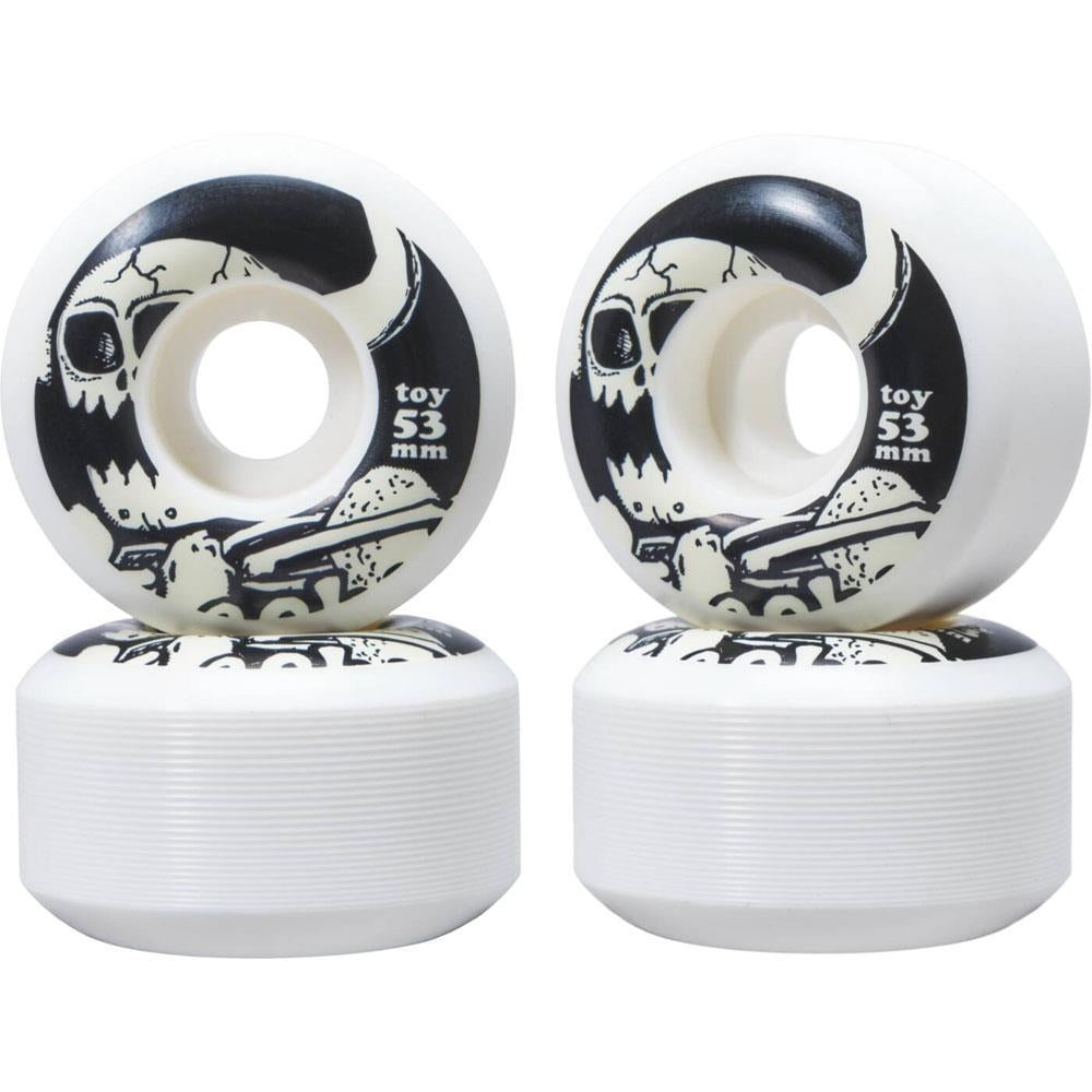 Toy Machine Dead Monsters Skateboard Wheels 100a White 53mm