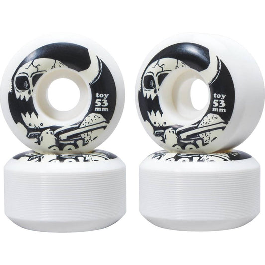 Toy Machine Dead Monsters Skateboard Wheels 100a White 53mm