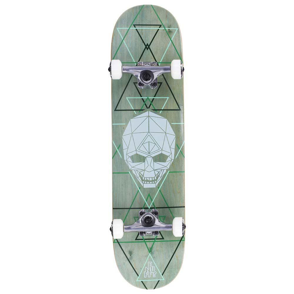 Enuff Skateboards Geo Skull Factory Complete Skateboard Green 8"