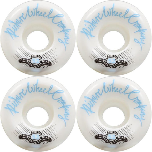 Picture Wheel Company POP Skateboard Wheels White Baby Blue 52mm