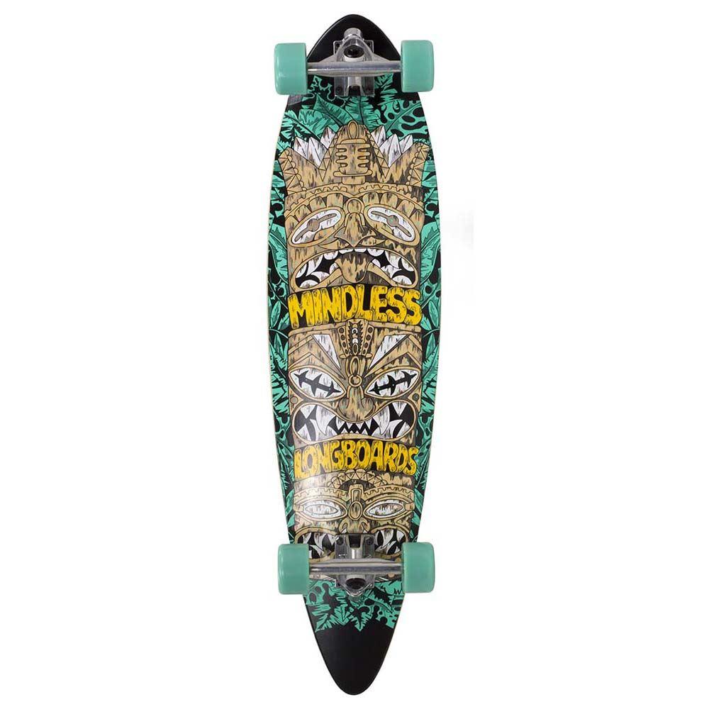 Mindless Tribal Rogue IV Longboard Complete Skateboard Green 38" x 9.75"