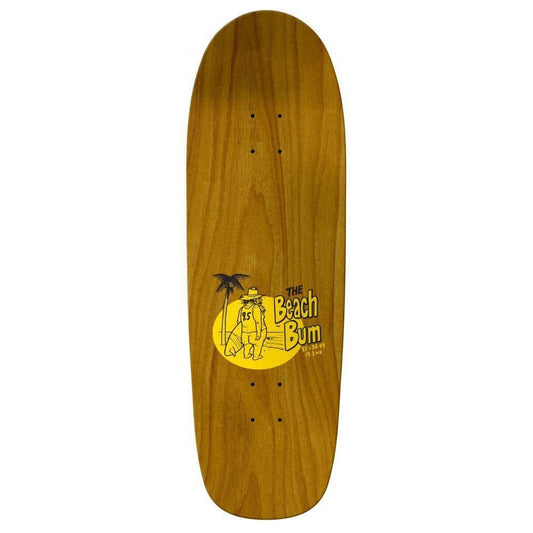 Anti Hero Team Shaped Eagle Beach Bum Skateboard Deck Yellow 9.55"