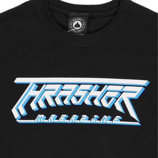 Thrasher Magazine Future Logo  T-Shirt Black