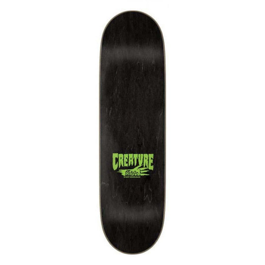 Creature Logo Outline Stumps Skateboard Deck Black 8.6"