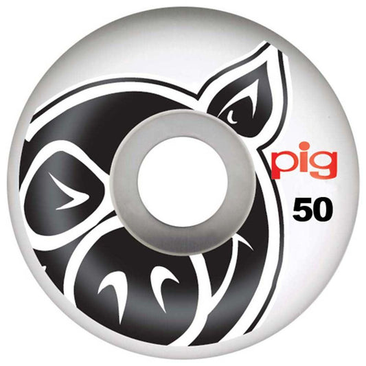 Pig Head Skateboard Wheels Natural 50mm
