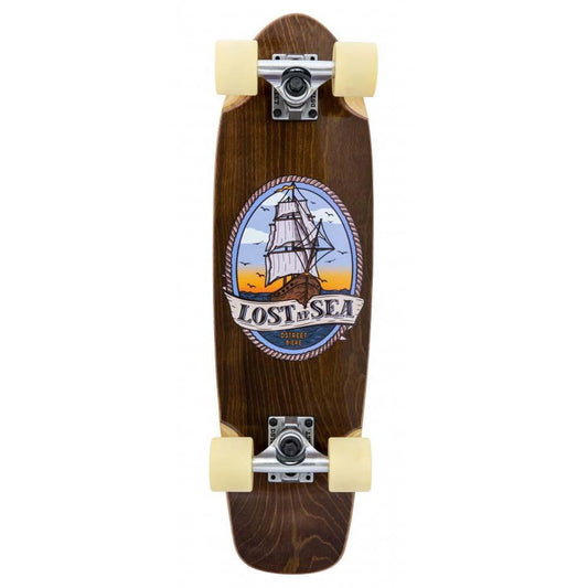 D Street Cruiser Lost At Sea Factory Complete Skateboard Brown 7.5"