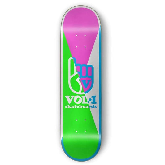 Vol.1 Frames Green Pink Skateboard Deck 8.125"