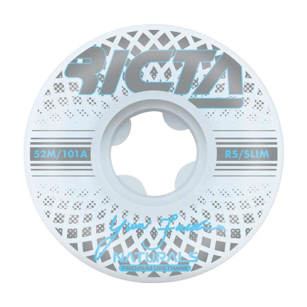 Ricta Skateboard Wheels Facchini Reflective Nat Slim 101a White 52mm