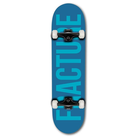 Fracture Fade Factory Complete Skateboard Blue Teal 8.25"