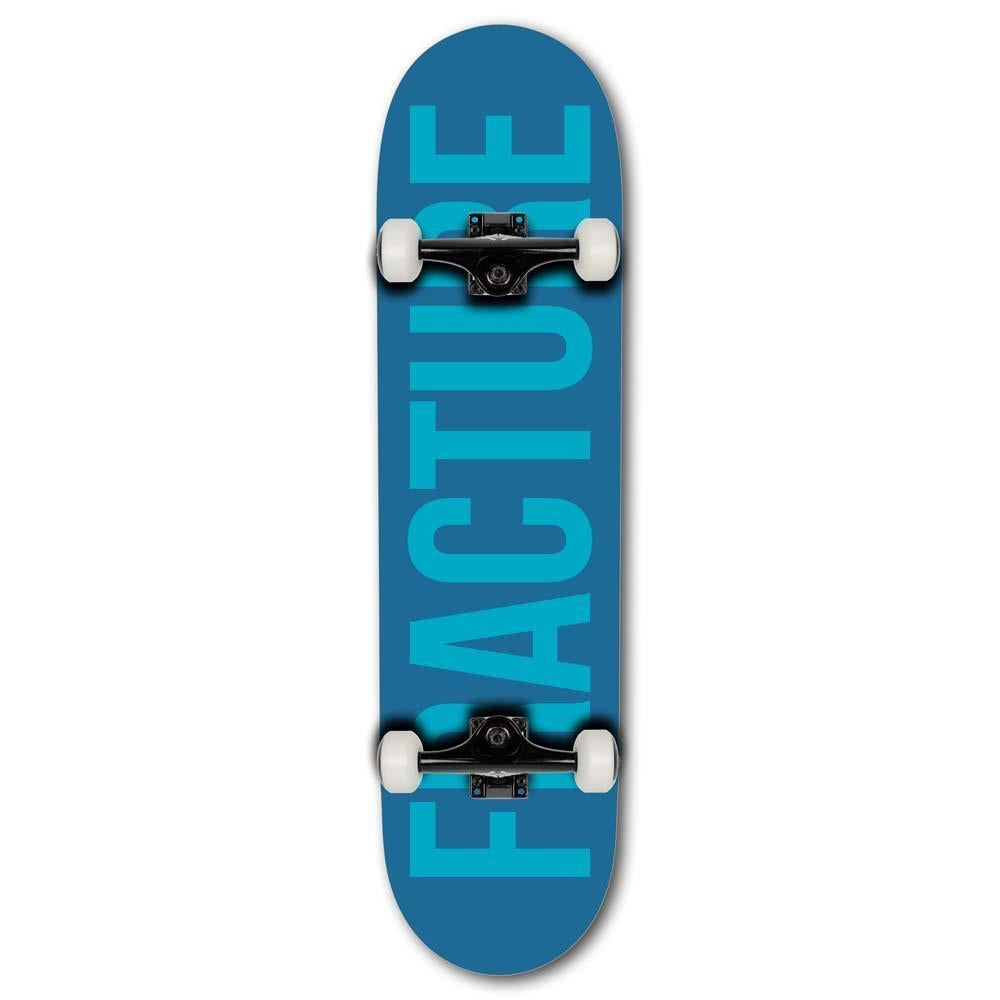 Fracture Fade Factory Complete Skateboard Blue Teal 8.25"