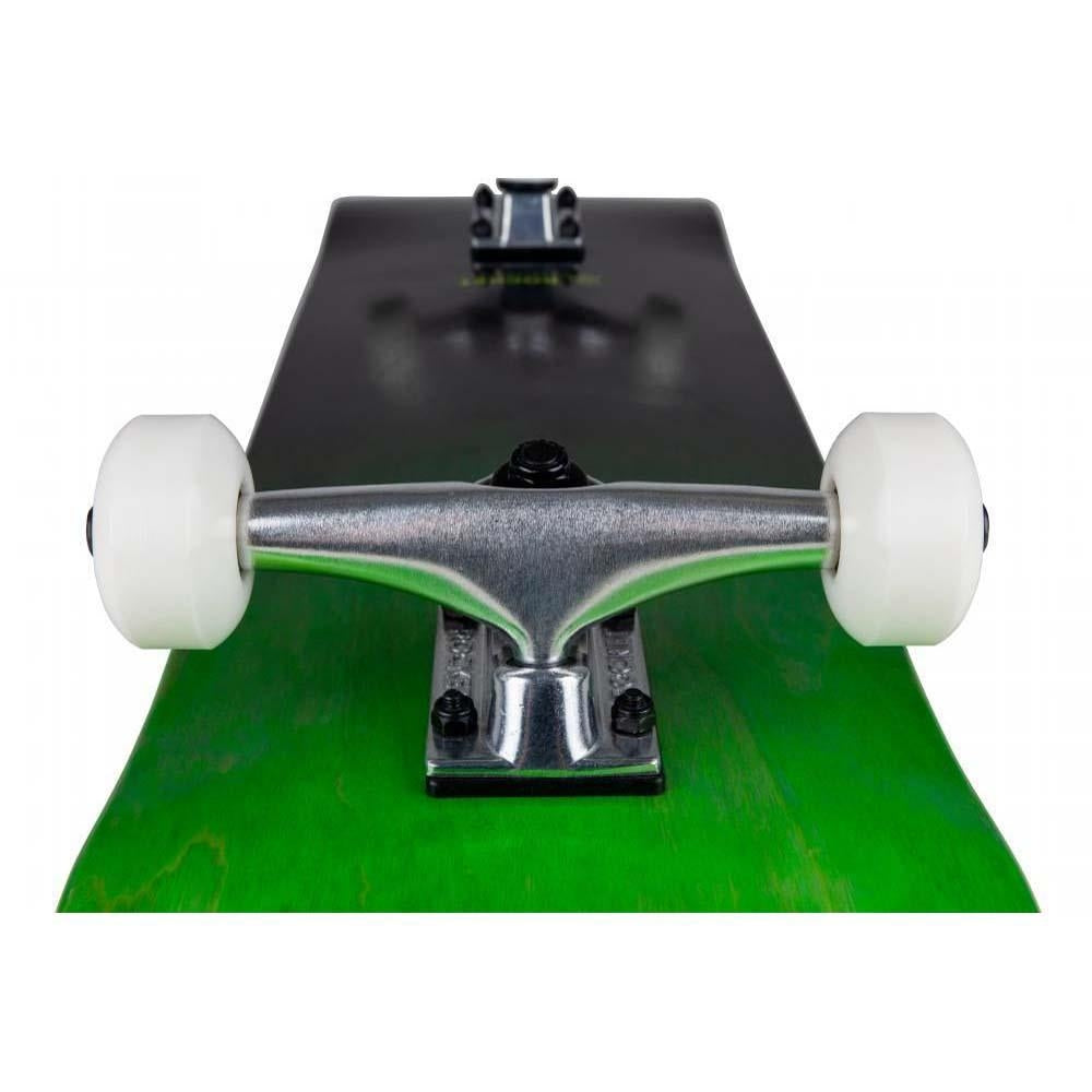 Rocket Complete Skateboard Double Dipped Black Green 8"