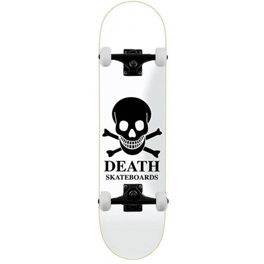 Death OG White Skull Complete Skateboard 8.5”
