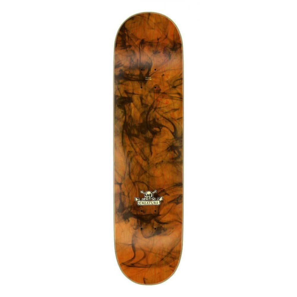 Creature Skateboard Deck Deathcard SM Birch Orange 8"