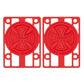 Indy Skateboard Riser Pads (Pack of 2) Red 1/8"