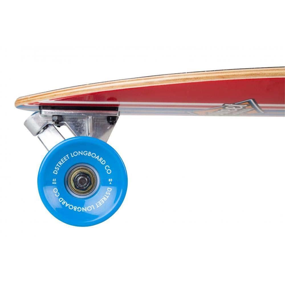 D Street Skateboard Pintail Ocean Red 35 Inch