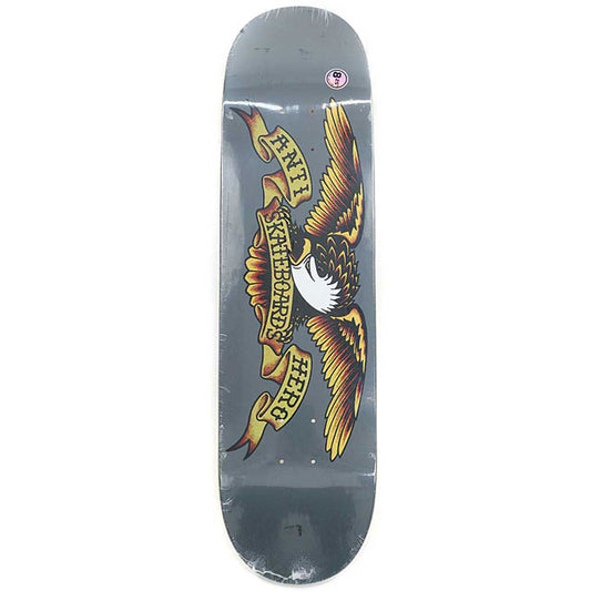 Anti Hero Classic Eagle Skateboard Deck Grey 8.25"