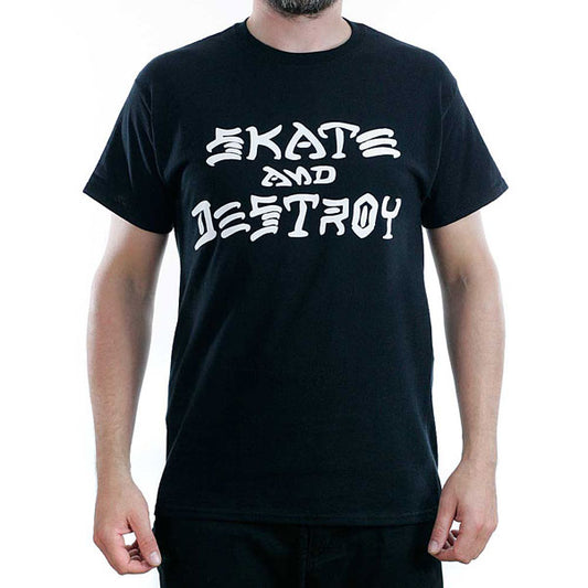 Thrasher Magazine Black Skate & Destroy T-shirt