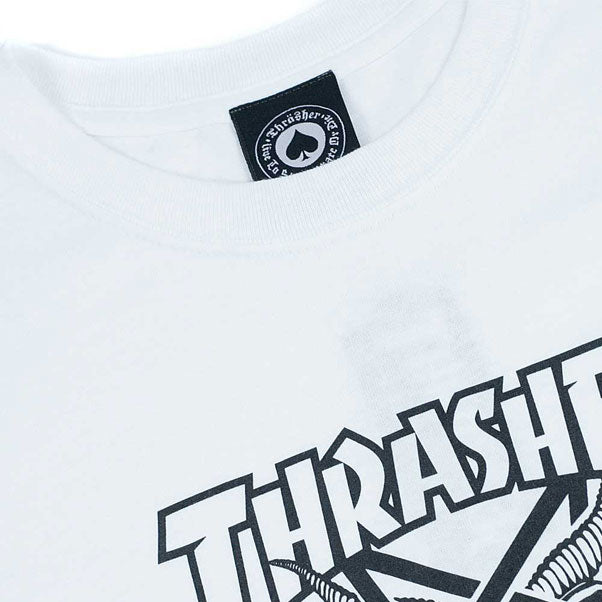 Thrasher Magazine White Skategoat T-Shirt