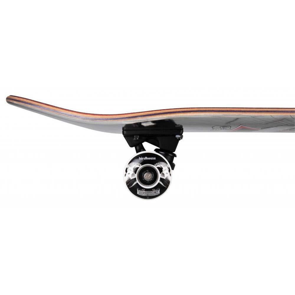 Birdhouse Hawk Skull 2 Chrome Stage 3 Factory Complete Skateboard Silver Foil 7.75"