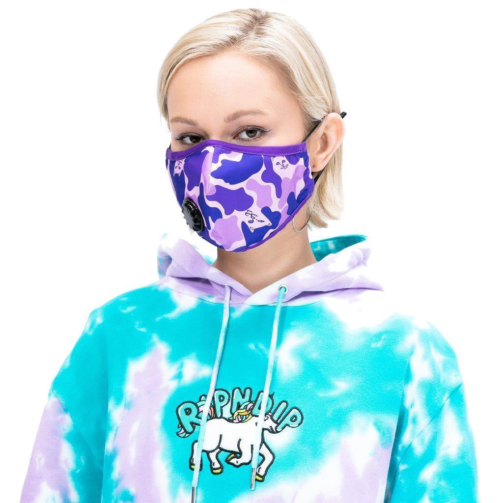 Rip N Dip Nermal Ventilated Mask Purple Camo