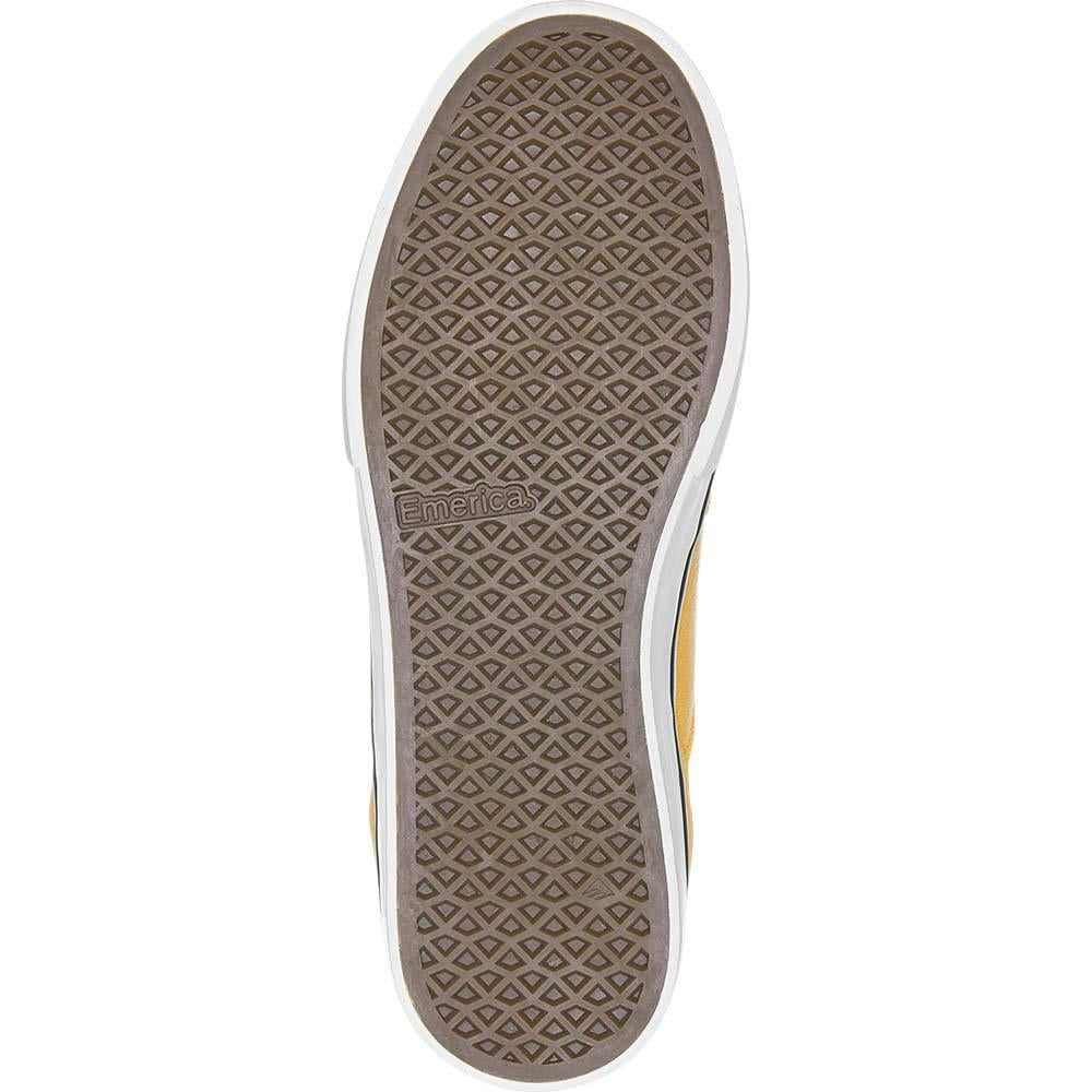 Emerica Footwear The Low Vulc Yellow White Skate Shoes