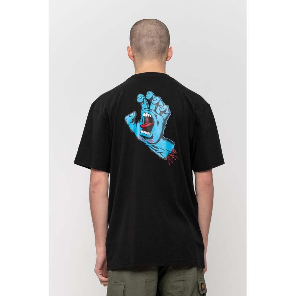 Santa Cruz Screaming Hand Chest T-Shirt Black