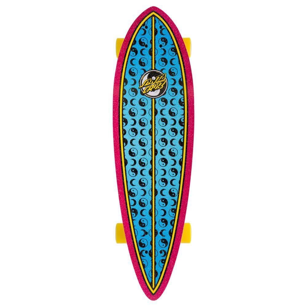 Santa Cruzer Factory Complete Cruiser Skateboard Yin Yang Dot Pintail Multi 9.2"