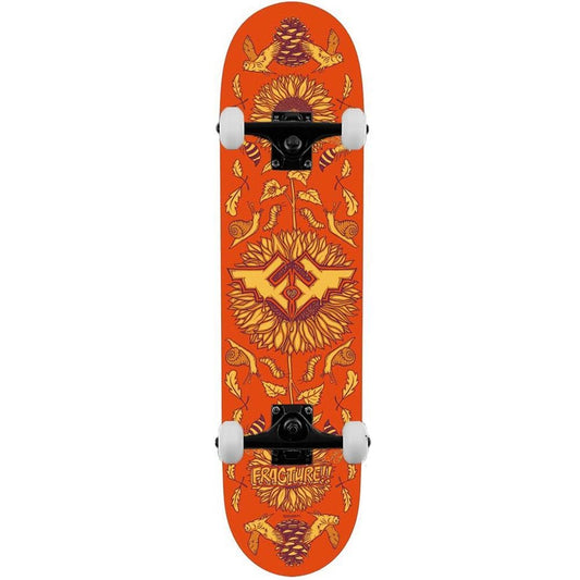 Fracture x Adswarm 2 The Golden Ratio Complete Skateboard Orange 8"