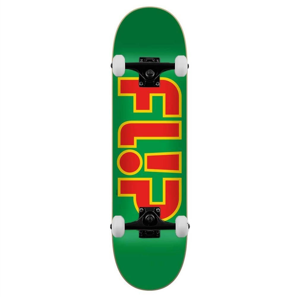 Flip Team Outlined Complete Skateboard Green 8.25"