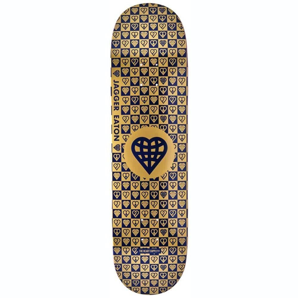 Heart Supply Jagger Eaton Trinity Gold Foil With Raised Ink Skateboard Deck 8.25"