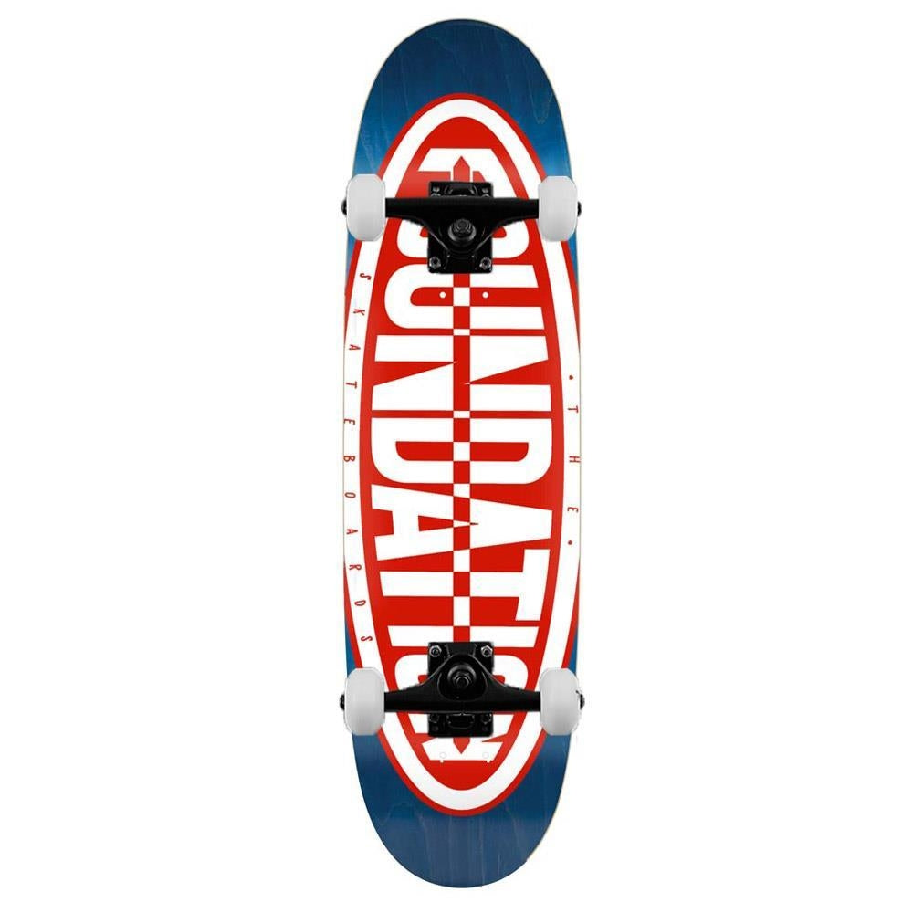 Foundation Oval Egg Navy/Red Complete Skateboard 8.8"