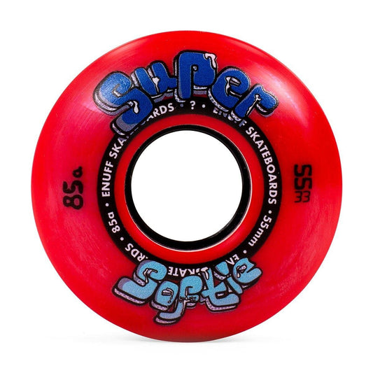 Enuff Super Softie Skateboard Wheels Red 55mm